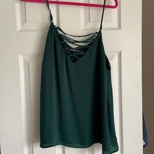 Emerald Green Strappy Blouse